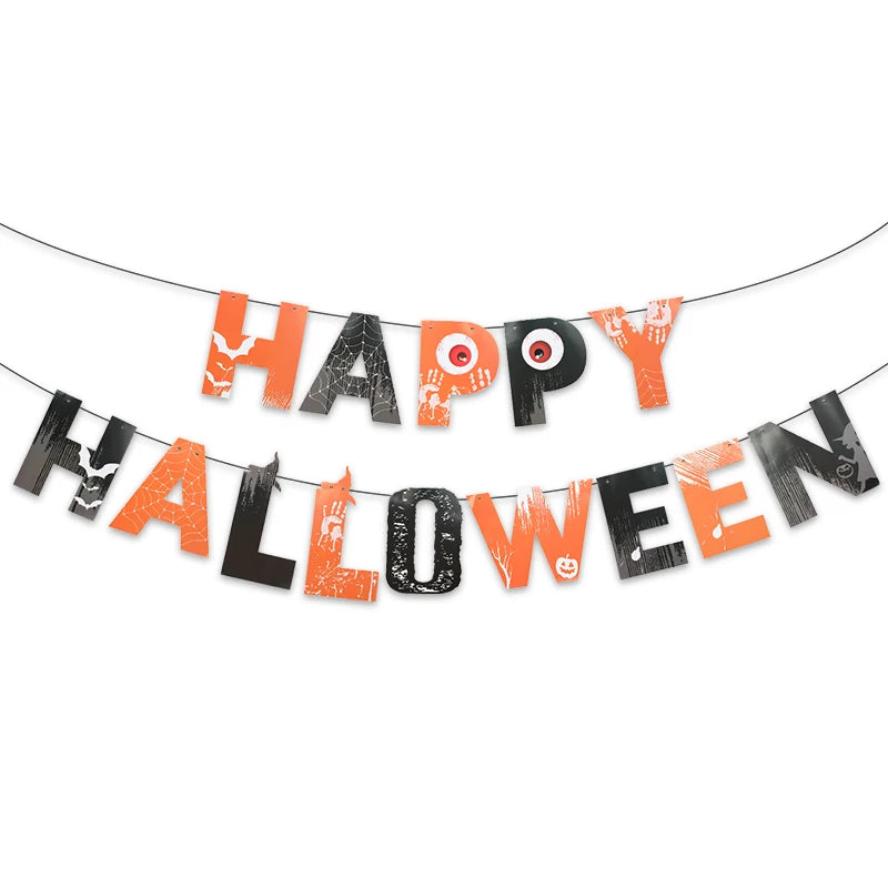 Halloween Party Banner Garland