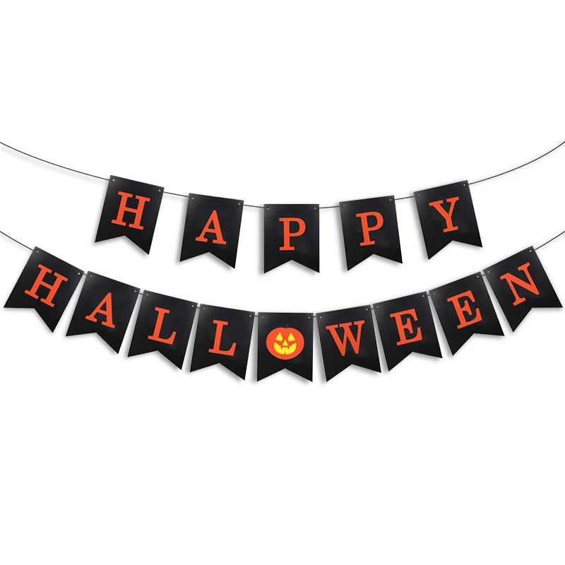 Halloween Party Banner Garland