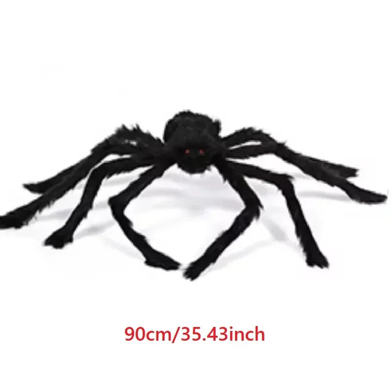 Giant Plush Halloween Spiders