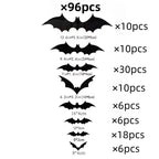 3D PVC Bat Wall Stickers
