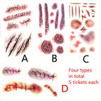 Realistic Scar Tattoo Stickers