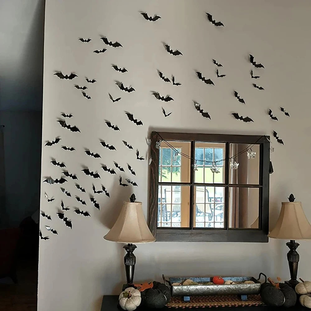 3D PVC Bat Wall Stickers