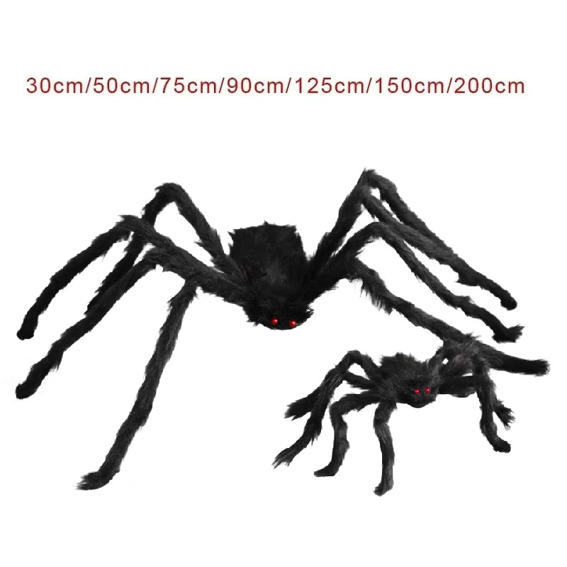 Giant Plush Halloween Spiders