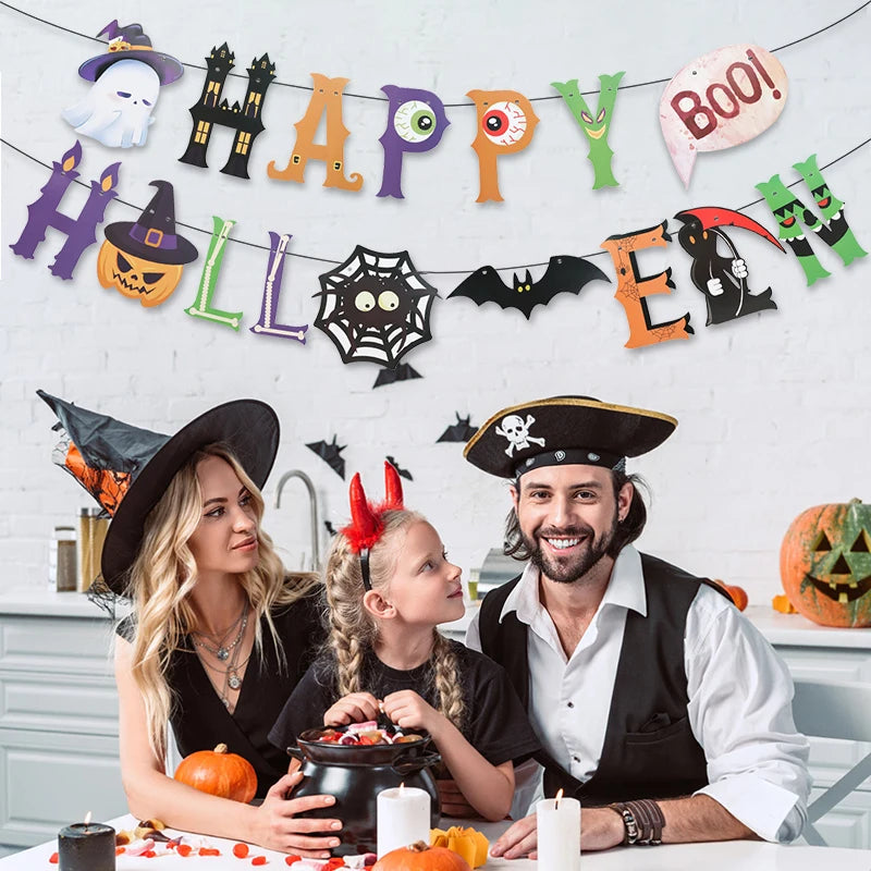 Halloween Party Banner Garland