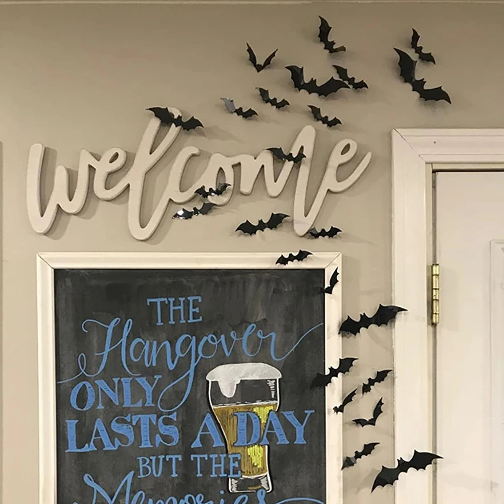 3D PVC Bat Wall Stickers