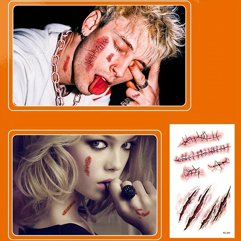 Realistic Scar Tattoo Stickers