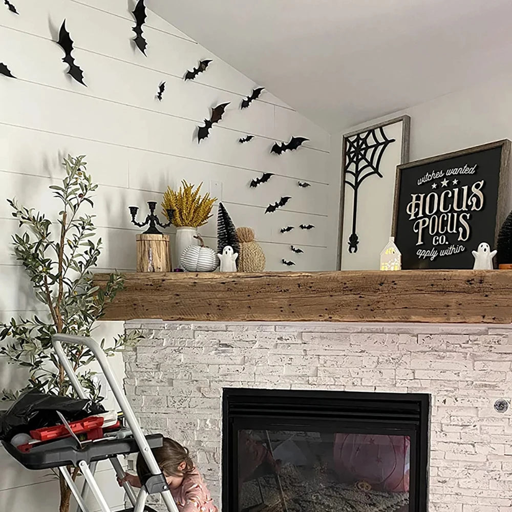 3D PVC Bat Wall Stickers
