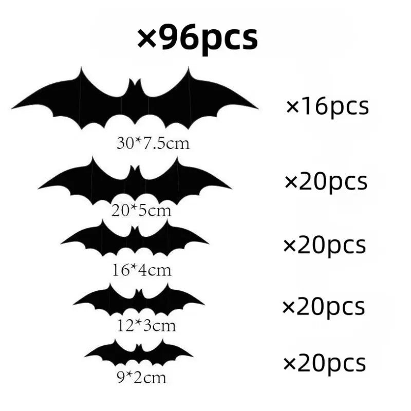 3D PVC Bat Wall Stickers