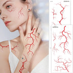Red Lightning Tattoo Stickers