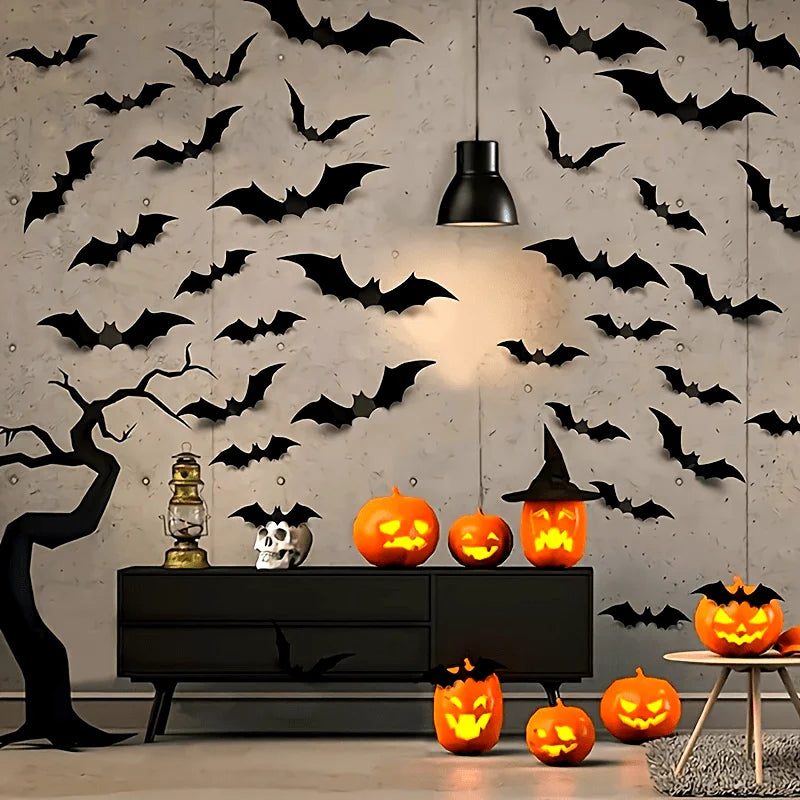 3D PVC Bat Wall Stickers