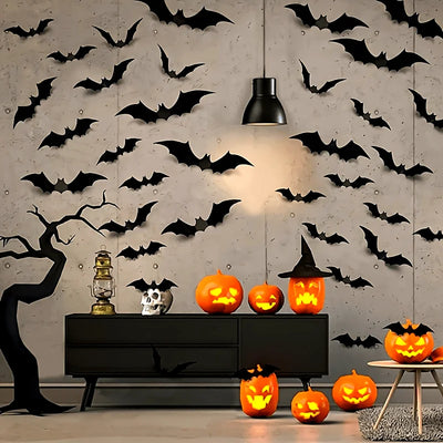 3D PVC Bat Wall Stickers