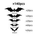 3D PVC Bat Wall Stickers