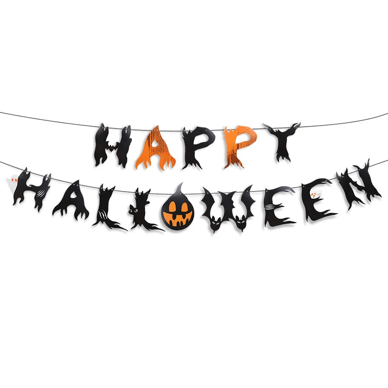 Halloween Party Banner Garland
