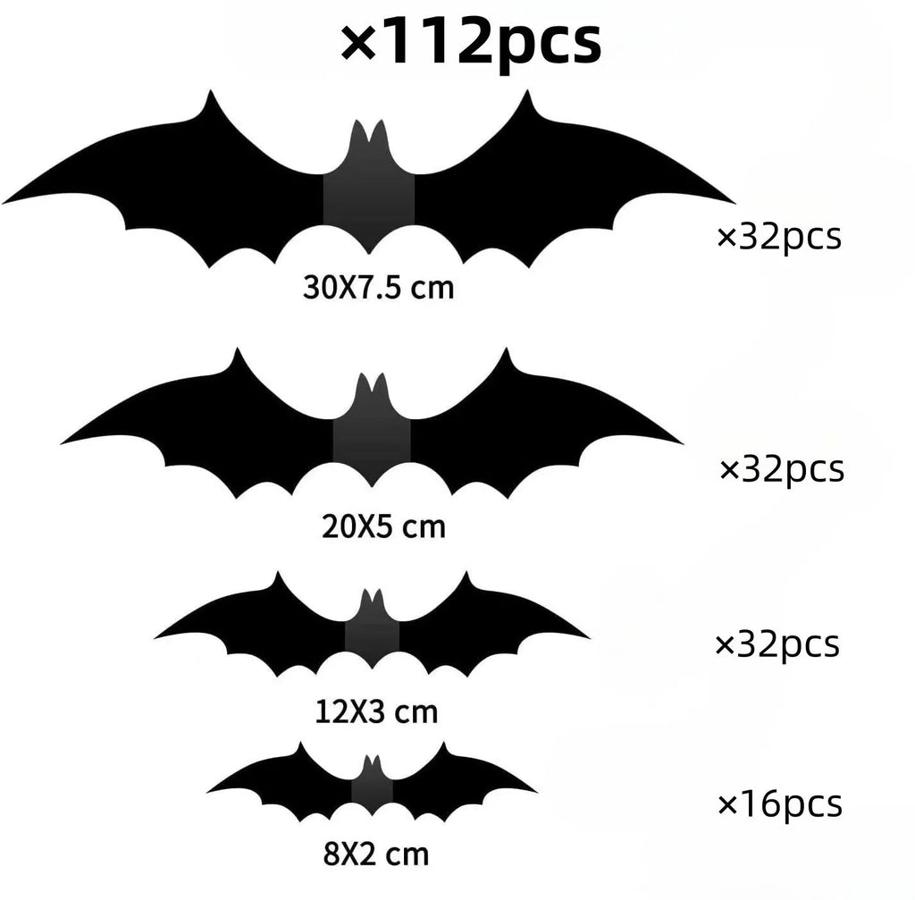 3D PVC Bat Wall Stickers