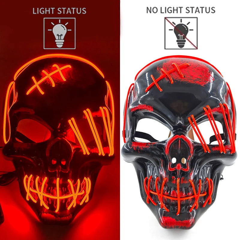 Realistic Red Skull Mask