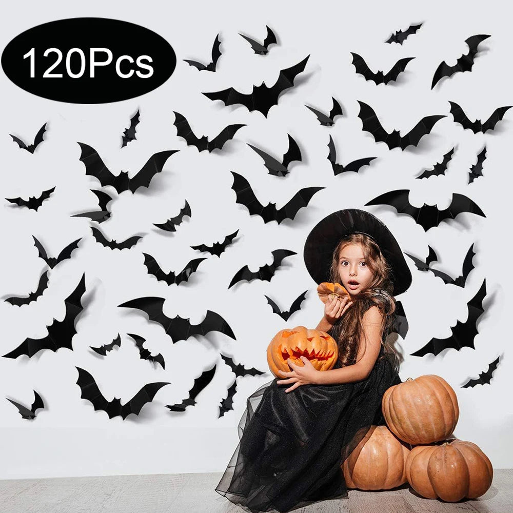 3D PVC Bat Wall Stickers