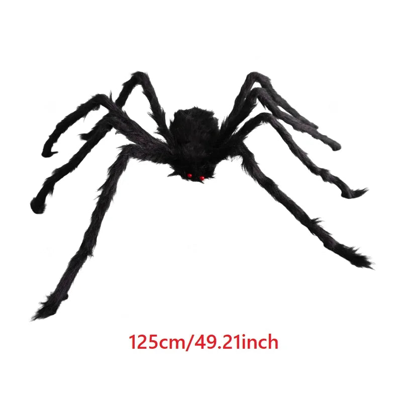 Giant Plush Halloween Spiders