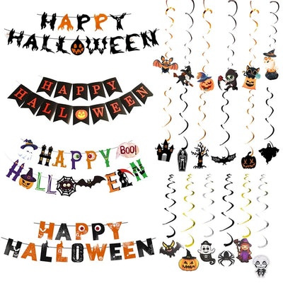 Halloween Party Banner Garland