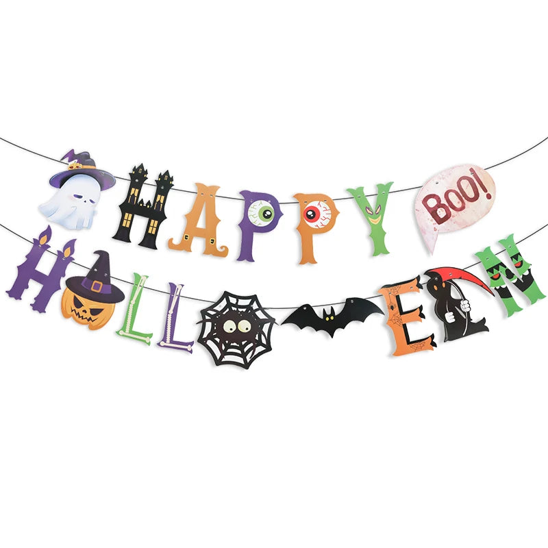 Halloween Party Banner Garland