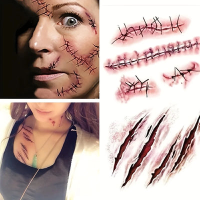 Realistic Scar Tattoo Stickers