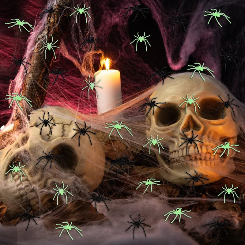 Glow-in-the-Dark Spiders