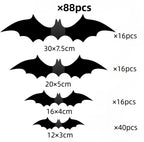 3D PVC Bat Wall Stickers