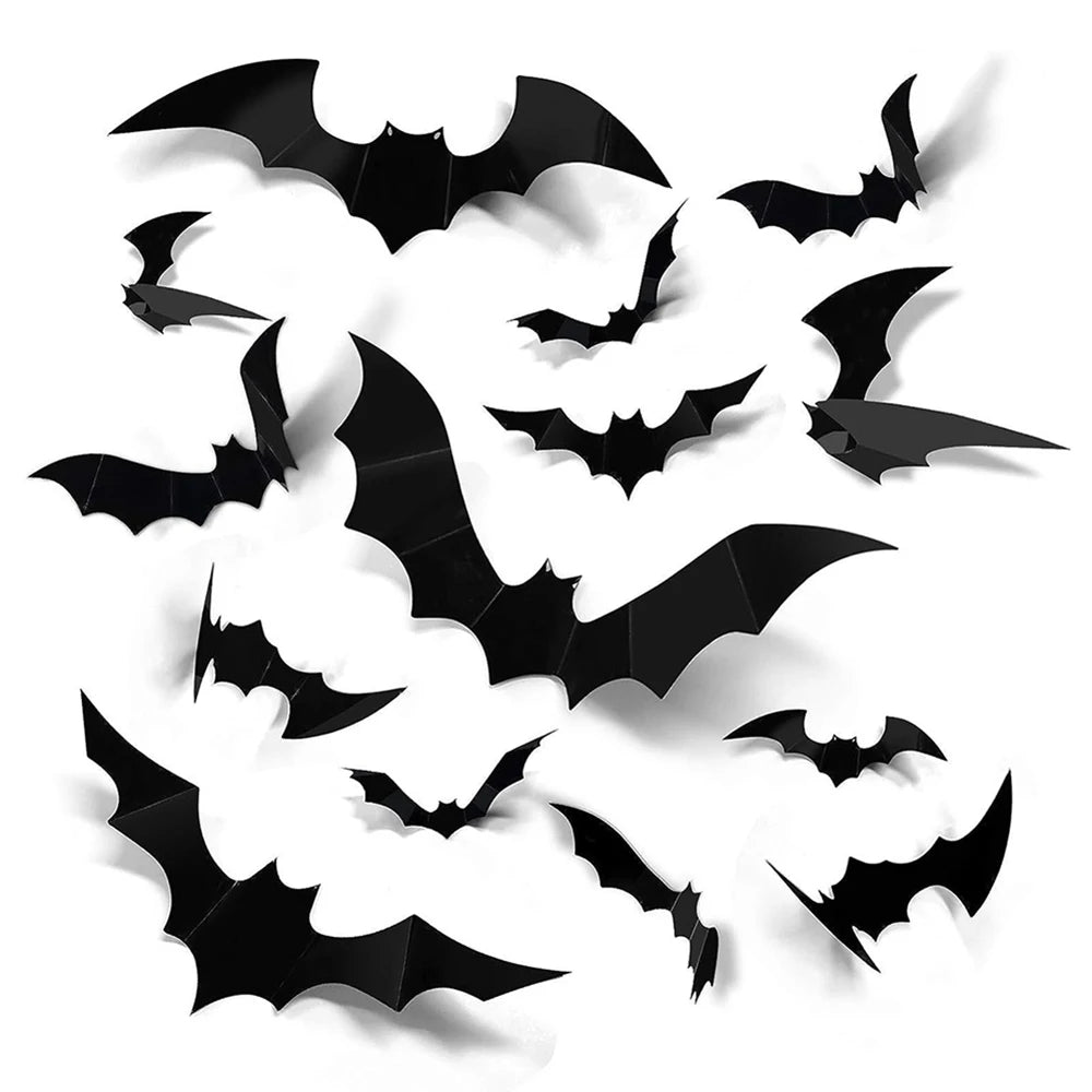 3D PVC Bat Wall Stickers