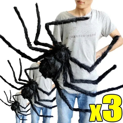 Giant Plush Halloween Spiders