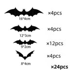 3D PVC Bat Wall Stickers