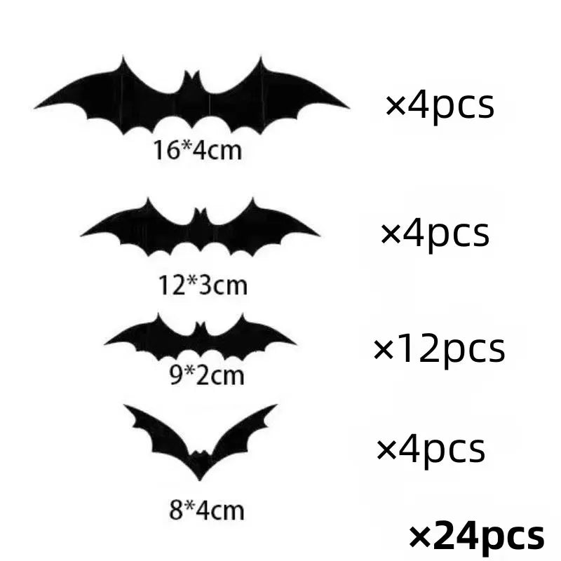 3D PVC Bat Wall Stickers