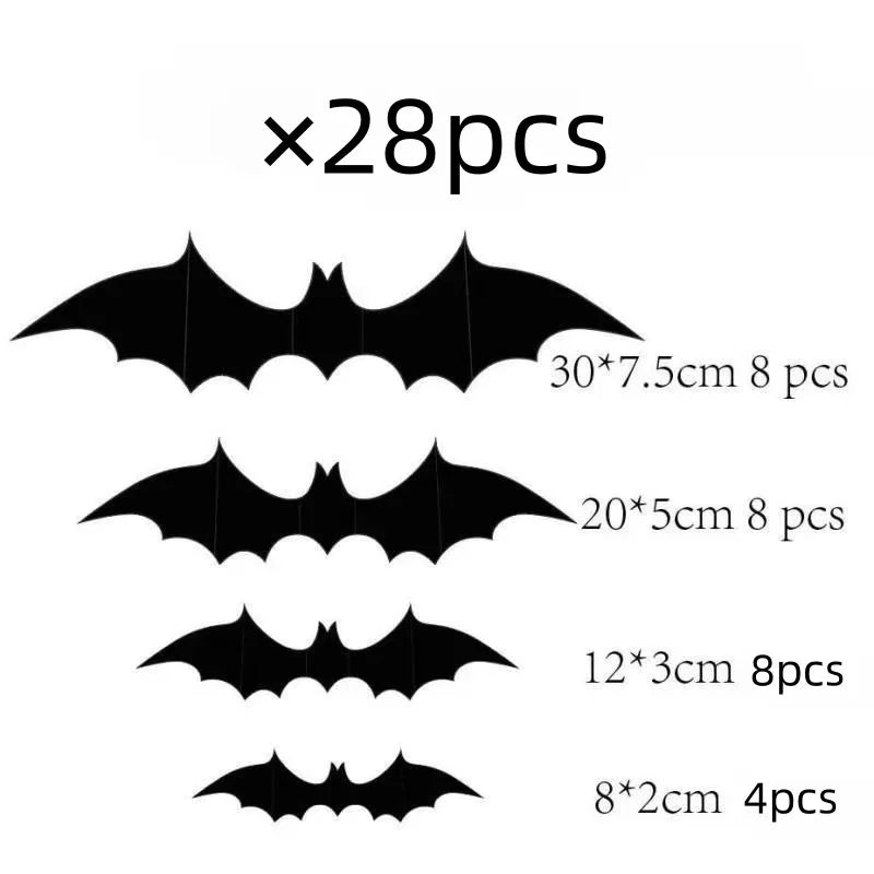 3D PVC Bat Wall Stickers